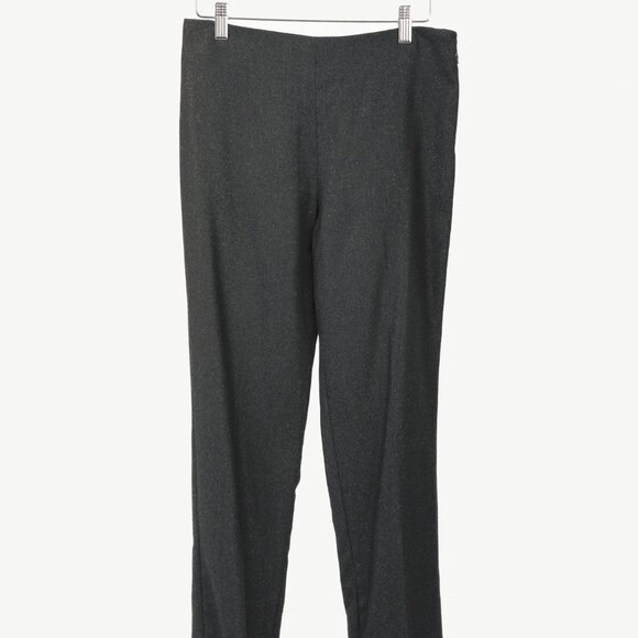Brunello Cucinelli Black Metallic Wool-Blend Trousers - Picture 1 of 9